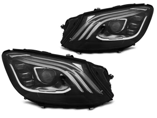 Frontlykter LED Sort Mercedes W222 13-17