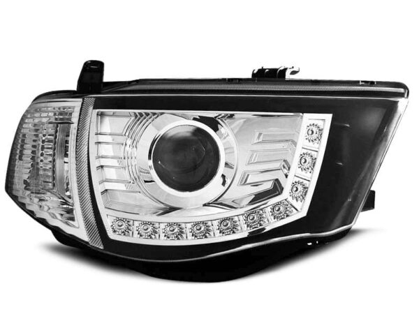 Frontlykter Mitsubishi L200 06-10 Dagslys Krom