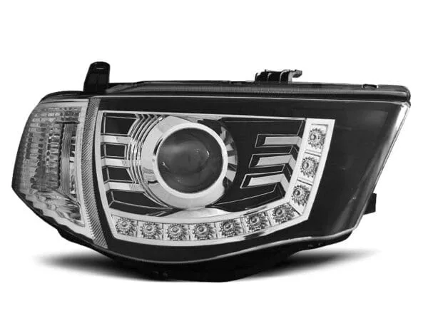 Frontlykter Mitsubishi L200 06-10 Daylight Black