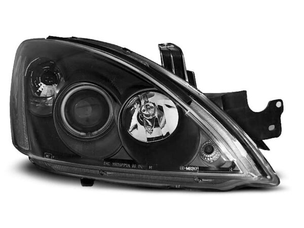 Frontlykter Mitsubishi Lancer 7 04-07 Angel Eyes Black