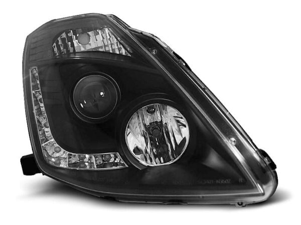 Frontlykter Nissan 350z 03-05 D2S Dagslys Sort