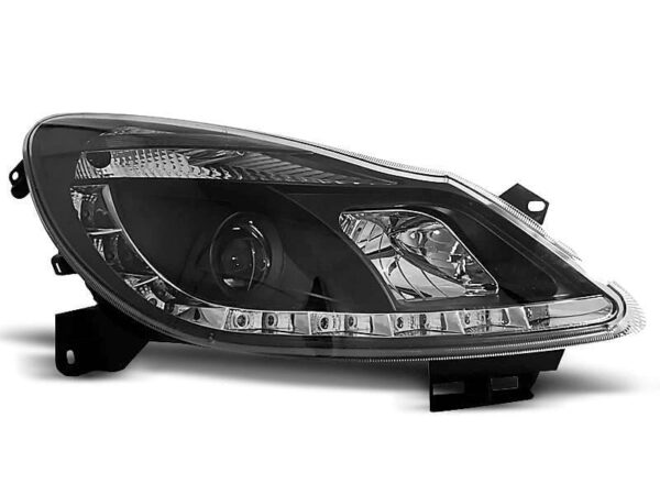 Frontlykter Opel Corsa D 04.06-11 Daylight Black