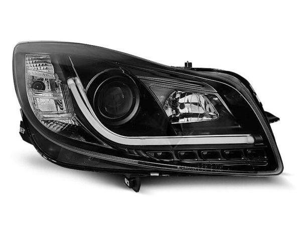 Frontlykter Opel Insignia 08-12 Black Tube Lights