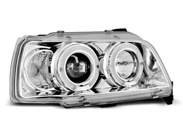 Frontlykter Renault Clio 06.90-95 Angel Eyes Krom