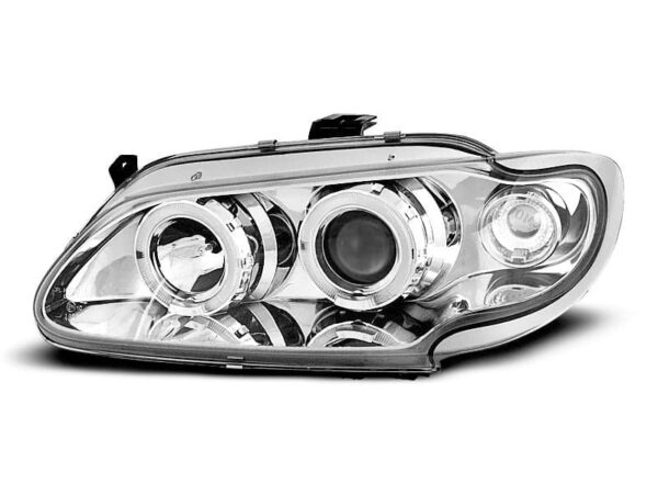 Frontlykter Renault Megane / Scenic 96-99 Angel Eyes Chrome