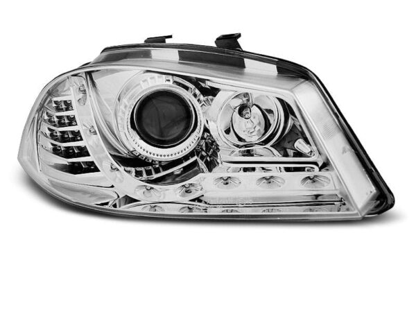 Frontlykter Dagslys Krom Seat Ibiza 6L 04.02-08