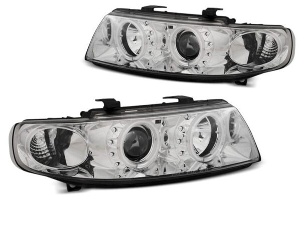 Frontlykter Angel Eyes Ccfl Chrome Seat Leon / Toledo 04.99-08.04