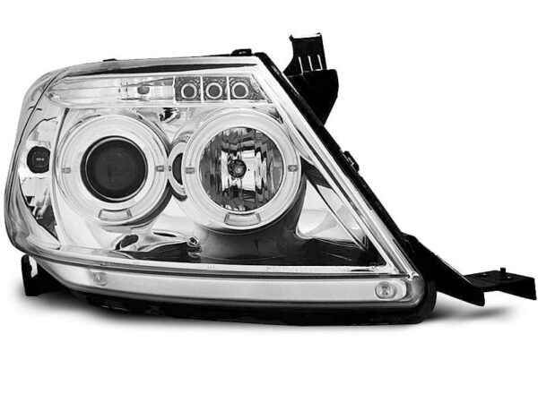 Frontlykter Toyota Hilux 05-11 Angel Eyes Chrome