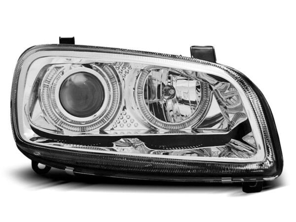 Frontlykter Toyota Rav4 06.94-06.00 Angel Eyes Krom