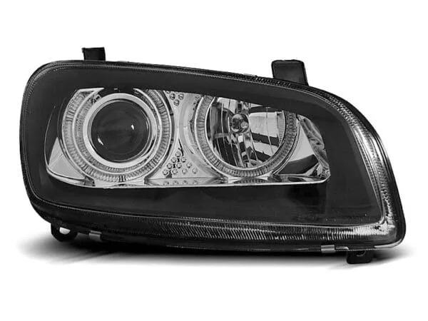 Frontlykter Toyota Rav4 06.94-06.00 Angel Eyes Black