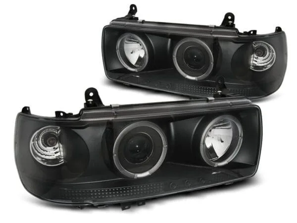 Frontlykter Toyota Land Cruiser FJ 80 90-97 Sort