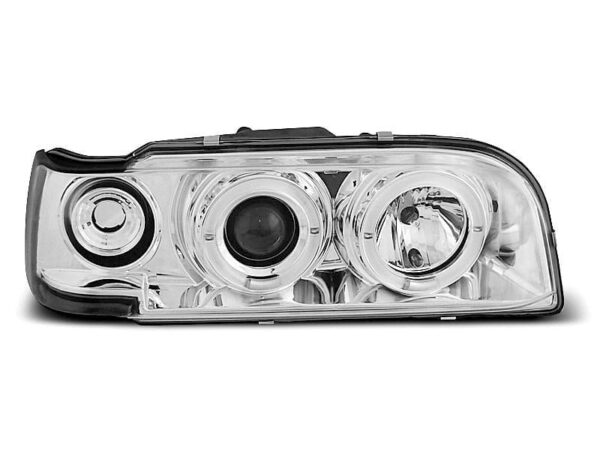 Frontlykter Volvo 850 92-12,96 Angel Eyes Krom