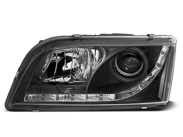 Frontlykter Volvo S40/v40 02.96-12.03 Dagslys Sort