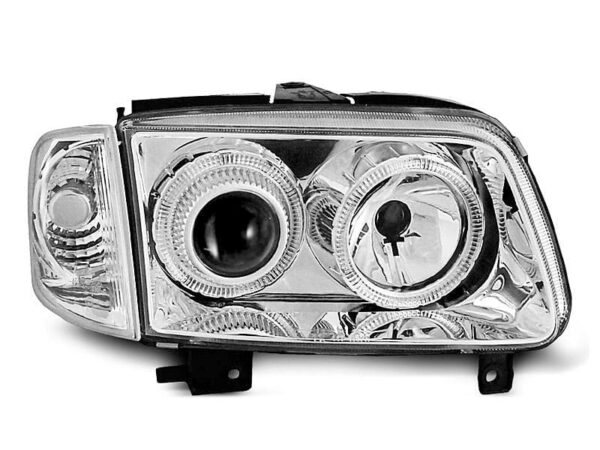 Frontlykter Angel Eyes Chrome VW Polo 6N2 10.99-10.01