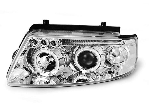 Frontlykter Angel Eyes Chrome VW Passat B5 3B 11.96-08.00