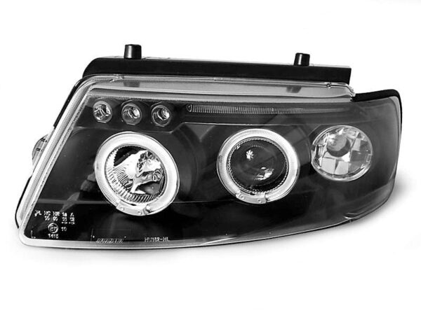 Frontlykter Angel Eyes Black VW Passat B5 3B 11.96-08.00