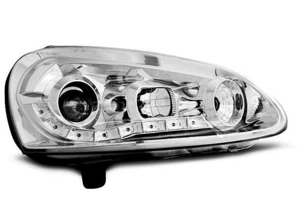 Frontlykter Daylight Chrome VW Golf 5