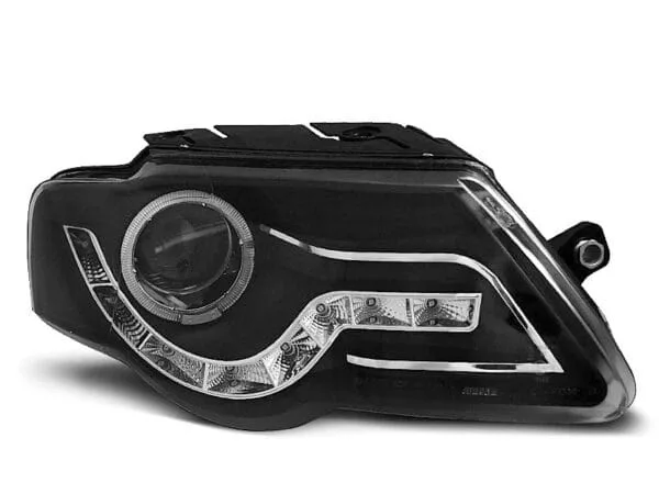 Frontlykter Dagslys Sort VW Passat B6 3C 03.05-10
