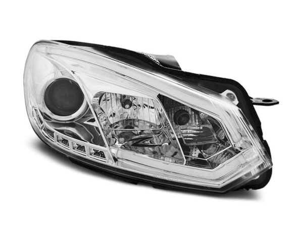 Frontlykter Rørlys DRL Krom VW Golf 6 10.08-12