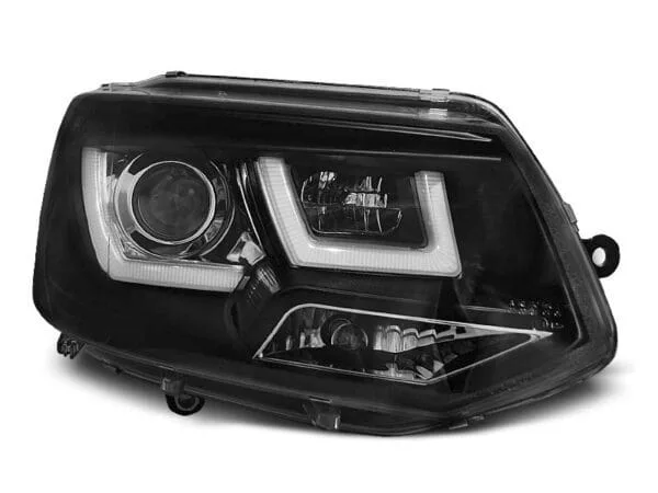 Frontlykter U-led Lys Sort VW T5 2010-2015
