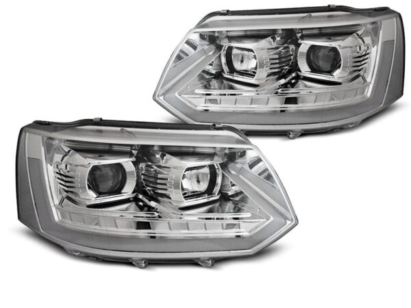 Frontlykter Rørlys Krom SEQ VW T5 2010-2015