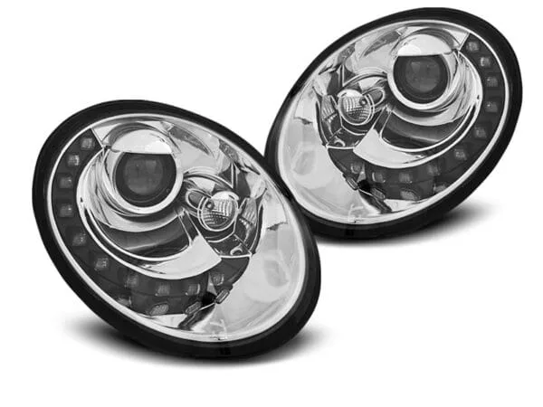 Frontlykter Dagslys Krom VW NYE Beetle 06-12