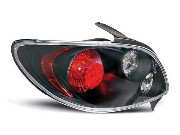 Baklykter Peugeot 206 10,98- Sort