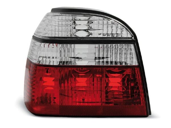 Baklykter RØD Hvit VW Golf 3 09.91-08.97 RØD Hvit